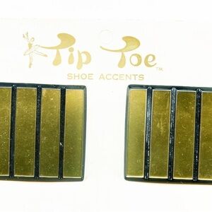 Gold and Black Shoe Accents